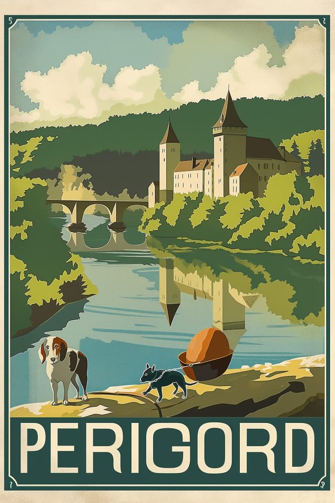 Truffle hunting Dordogne  Perigord.