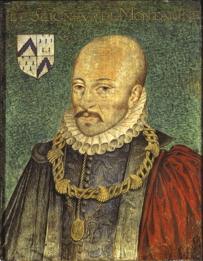 Portrait of Michel de Montaigne, a young French philosopher.