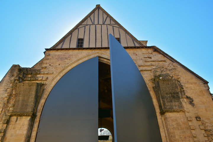 Covered Sarlat Market at Sainte-Marie Church